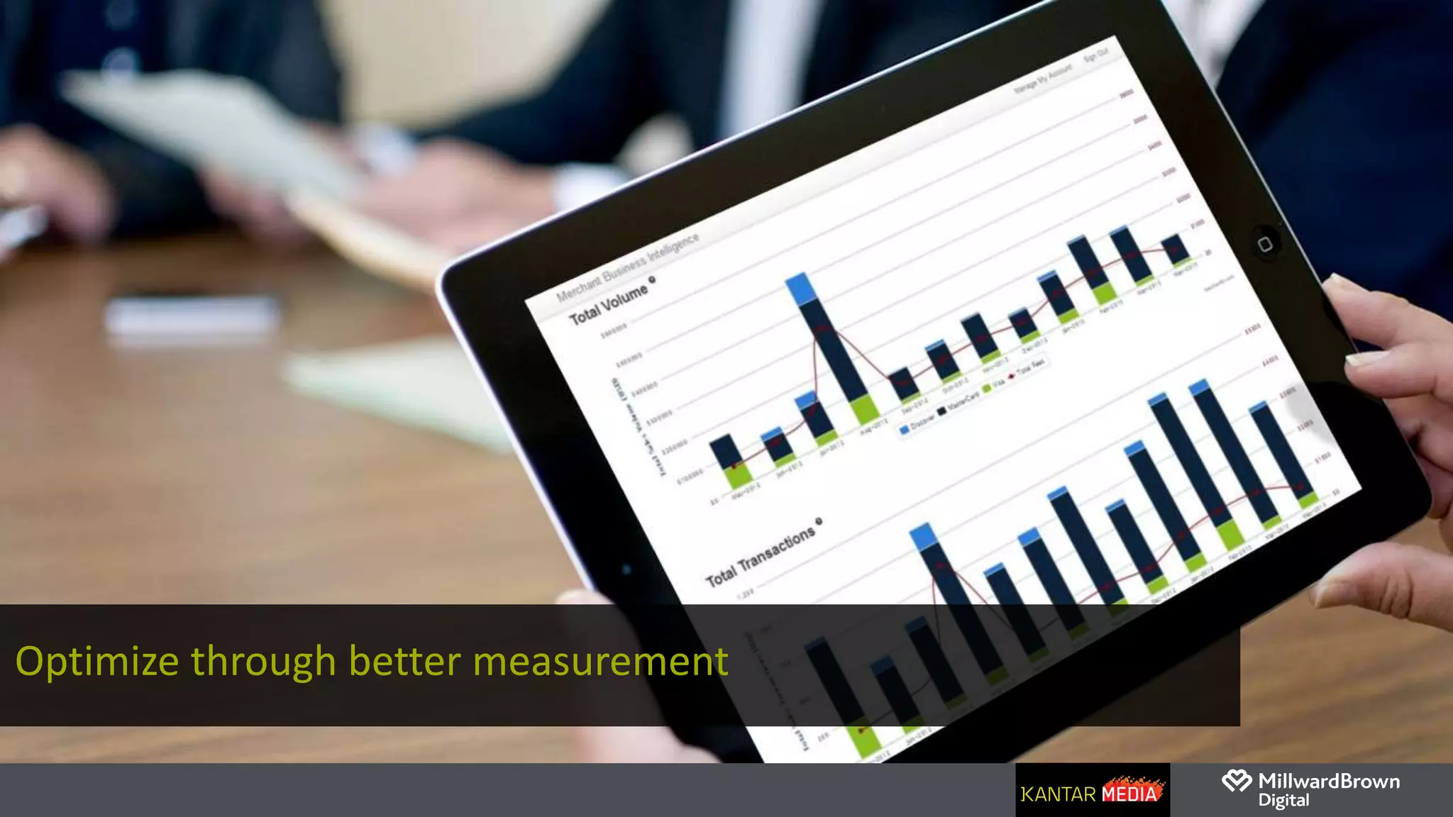Optimize through better measurement
 