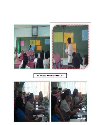 MY CRITIC ANd MY PANELIST
 