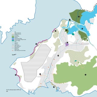 3

                                                                                    8




                                                                                            12
                                                                               2
                      Sea
                                                                      7
                      Urban settlement
                      Village settlement
                      Fire Range
                      Country park
                      Wetland
                      Fishing pond village
                      Culture Heritage village and site
                      Tourism village
                      River
                      Coast line                                               11
                      MTR line                            5
                      Light rail line
                      Man-made beach
                      Nature beach
                      Border line
                      Hiking route
                      Main visiting site/ local temple



               0      606m

                                                                          10




                                                              9                                  1
                        6




                                                                  4
Fig. 96: Landscape analysis on WNT scale
64
 