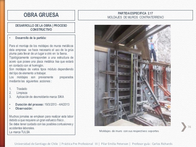 SEGUIMIENTO DE OBRA GRUESA  ENTREGA FINAL