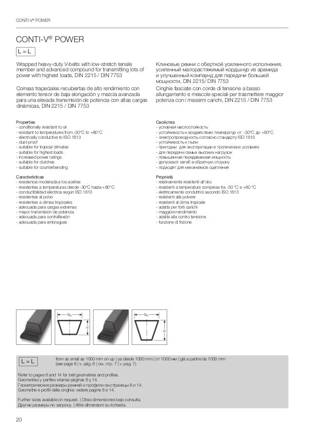 b91-b104 DIN 2215 da 2300 mm a 2650 mm Cinghie trapezoidali profilo 17 mm B