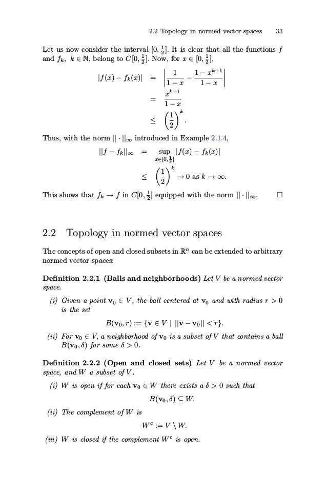 P1 Norm Vector Space