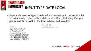 FORMS AND INPUT CONTROLS IN HTML IN CODING | PPTX