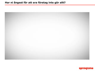 Har ni ångest för att era företag inte gör allt? 