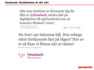 Headweb: Snabbheten är din vän 
