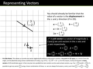 Pure Math Vector A level Maths Pure 1 Chapter 11.1 Vectors | PDF