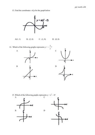 P1 Graph Function Test | PDF