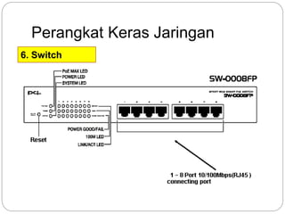 Perangkat Keras Jaringan 
6. Switch 
 