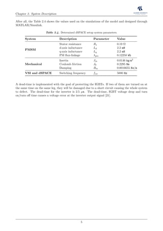 Sensorless speed and position estimation of a PMSM (Master´s Thesis) | PDF