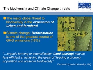 The biodiversity and Climate Change threats <ul><li>The major global threat to biodiversity is the  expansion of urban and...