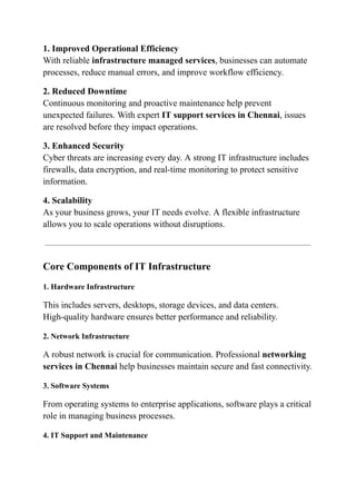 Comprehensive IT Infrastructure Services for Modern Business Growth and ...
