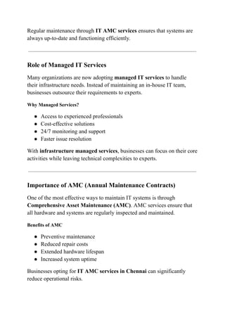 Comprehensive IT Infrastructure Services for Modern Business Growth and ...