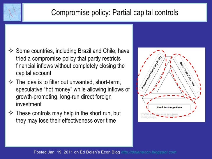 Compromise policy: Partial capital controls <ul><li>Some countries, including Brazil and Chile, have tried a compromise po...