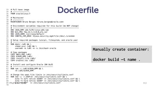 Dockerfile
munz & more #14
Manually create container:
docker build –t name .
 