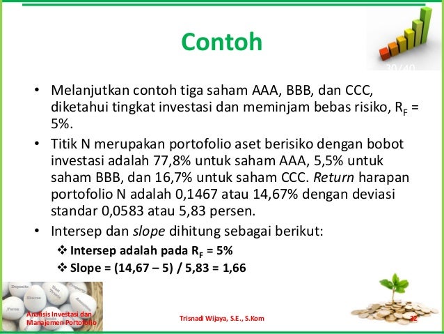 Pemilihan Portofolio Pemilihan Portofolio