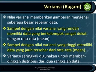 Sebaran Data P11_penyebaran data variansi (ragam) | PDF