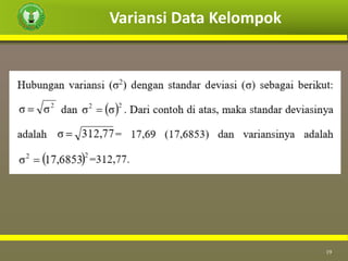 Variansi Data Kelompok
19
 