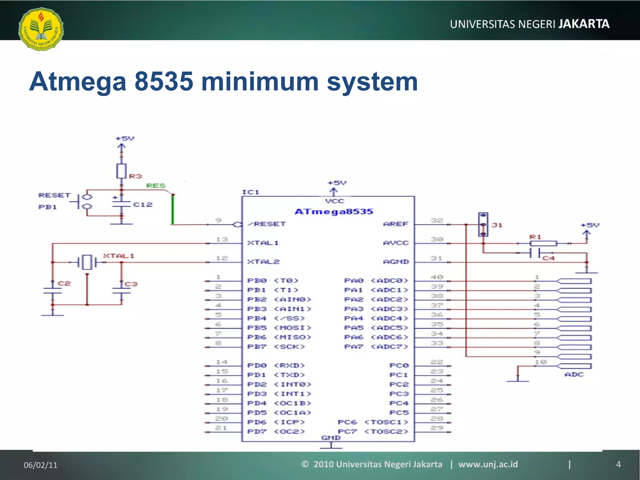 Mikroprosesor dan Antarmuka (11) praktikum atmega8535 | PPT