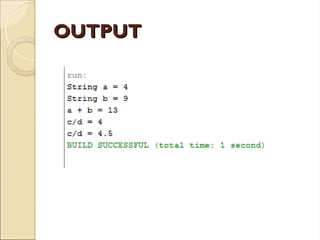 Pertemuan java 2 Pemograman Oriented Object | PPT