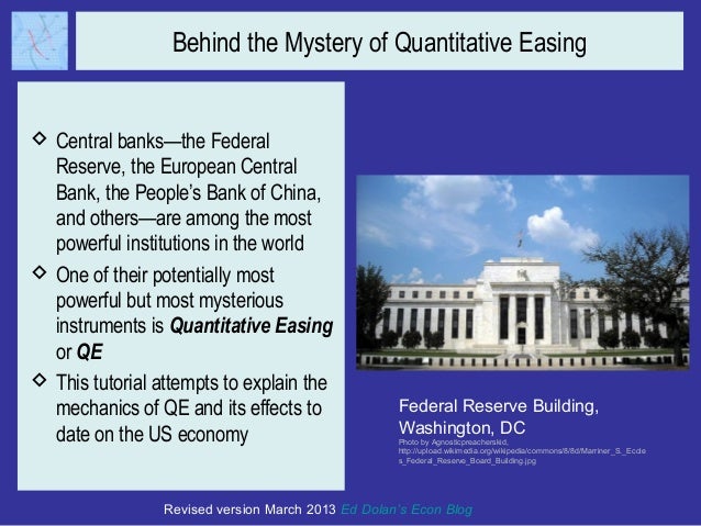 Quantitative Easing: A Tutorial Slide 2