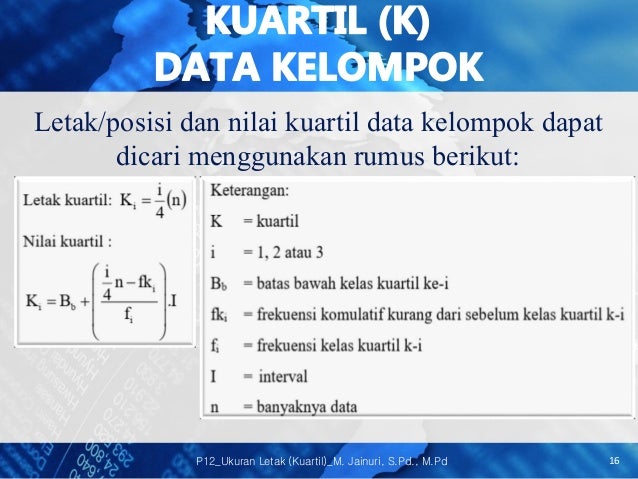 Ukuran Letak Kuartil