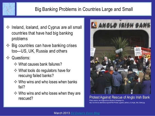 Tutorial on Bank Failures and Bank Rescues Slide 2