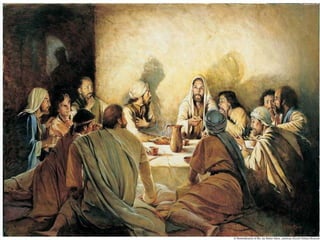 No Evangelho, Jesus, ao se despedir dos discípulos,
deixa em testamento à comunidade o "MANDAMENTO NOVO:
"Amai-vos uns aos outros, COMO eu vos amei". (Jo 13,31-33a.34-35)
É o testamento final de uma vida feita amor e partilha.
O Mandamento do amor deve ser o Estatuto da Comunidade cristã.
 