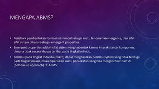 (P13) agent based modelling | PPTX