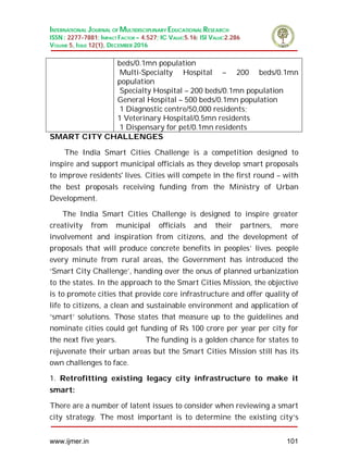 SMART CITIES CHALLENGES IN INDIA -CASE STUDY OF CHENNAI CITY | PDF