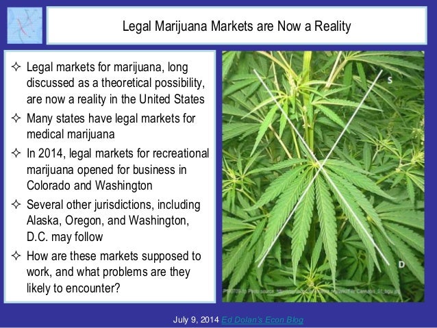 The Economics of Legal Marijuana Markets Slide 2