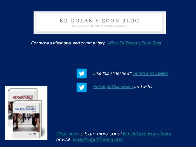 For more slideshows and commentary, follow Ed Dolan’s Econ Blog 
Like this slideshow? Share it on Twitter 
Follow @DolanEc...