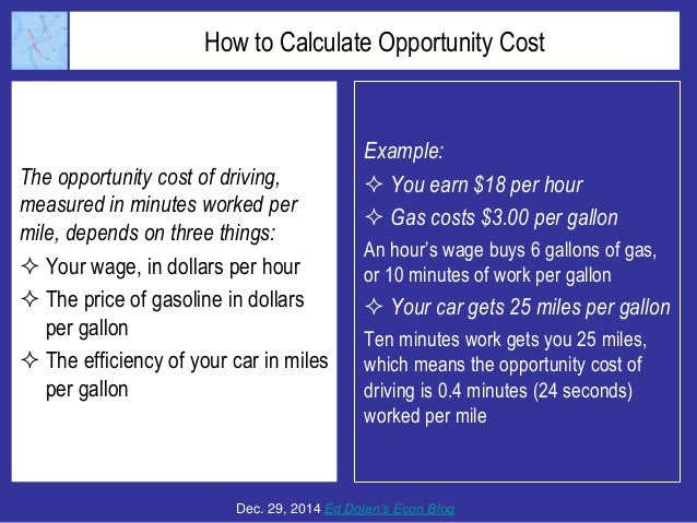 how to calculate opportunity cost