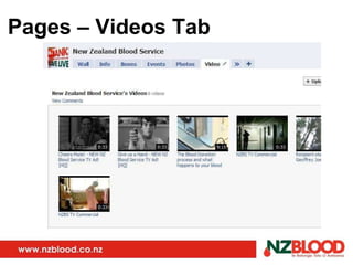 Pages – Videos Tab 