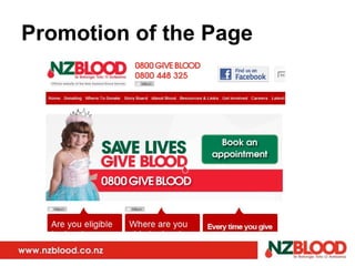 Promotion of the Page 