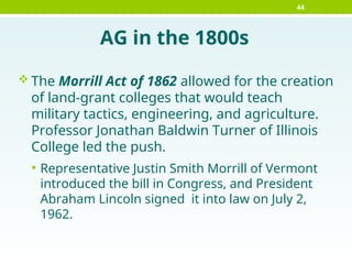 History of US agriculture up to the 20th century | PPT