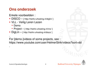 Presentation Helmer Strik for Zwijsen