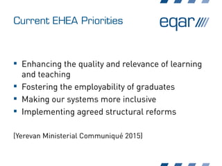 The European Framework for Quality Assurance in Higher Education | PDF