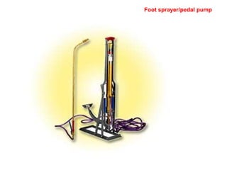 Foot sprayer/pedal pump
 