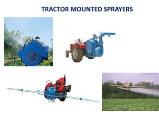 TRACTOR MOUNTED SPRAYERS
 