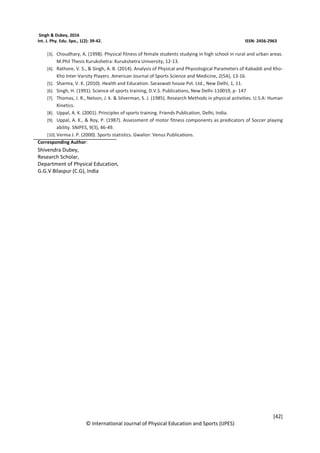 A comparative study of selected physical fitness variables between ...