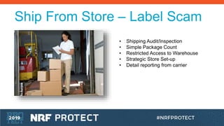 • Shipping Audit/Inspection
• Simple Package Count
• Restricted Access to Warehouse
• Strategic Store Set-up
• Detail repo...