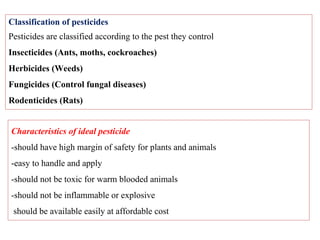 advantages of pesticides
