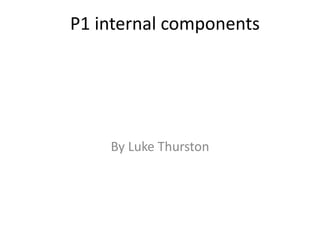 P1 internal components
By Luke Thurston
 