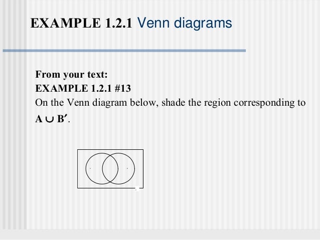 sets and venn diagrams according to the venn diagram below what is
