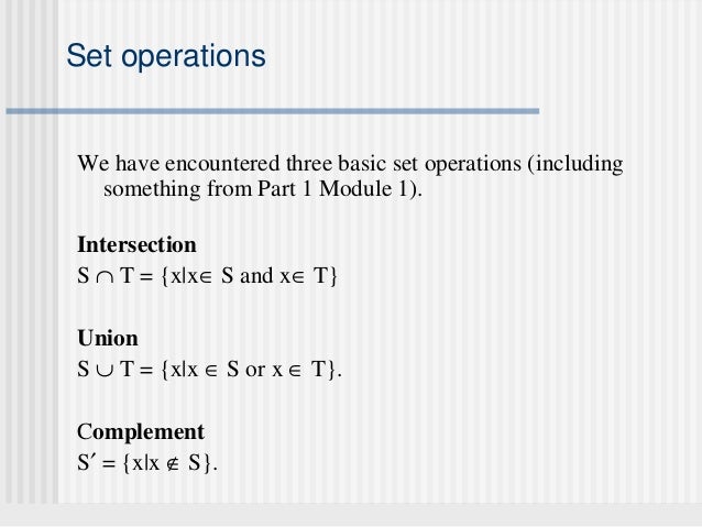 sets and venn diagrams set operations and venn diagram