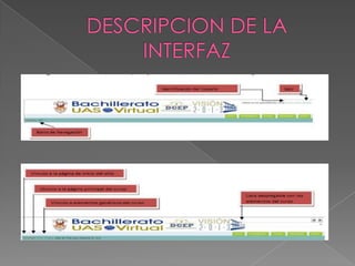 DESCRIPCION DE LA INTERFAZ