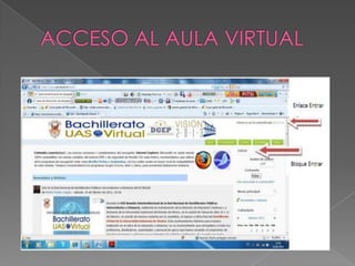ACCESO AL AULA VIRTUAL