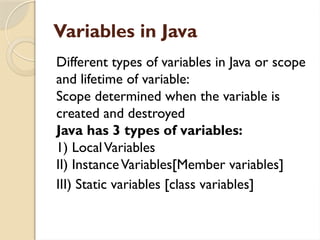 Java subject for the degree BCA students | PPTX