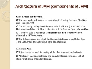 understanding java byte code and the class file format... Java subject for the degree BCA students | PPTX