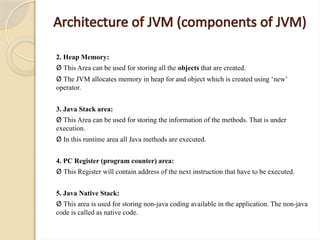 Java subject for the degree BCA students | PPTX